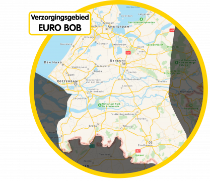 Verzorgingsgebied EuroBOB per vierde kwartaal 2017